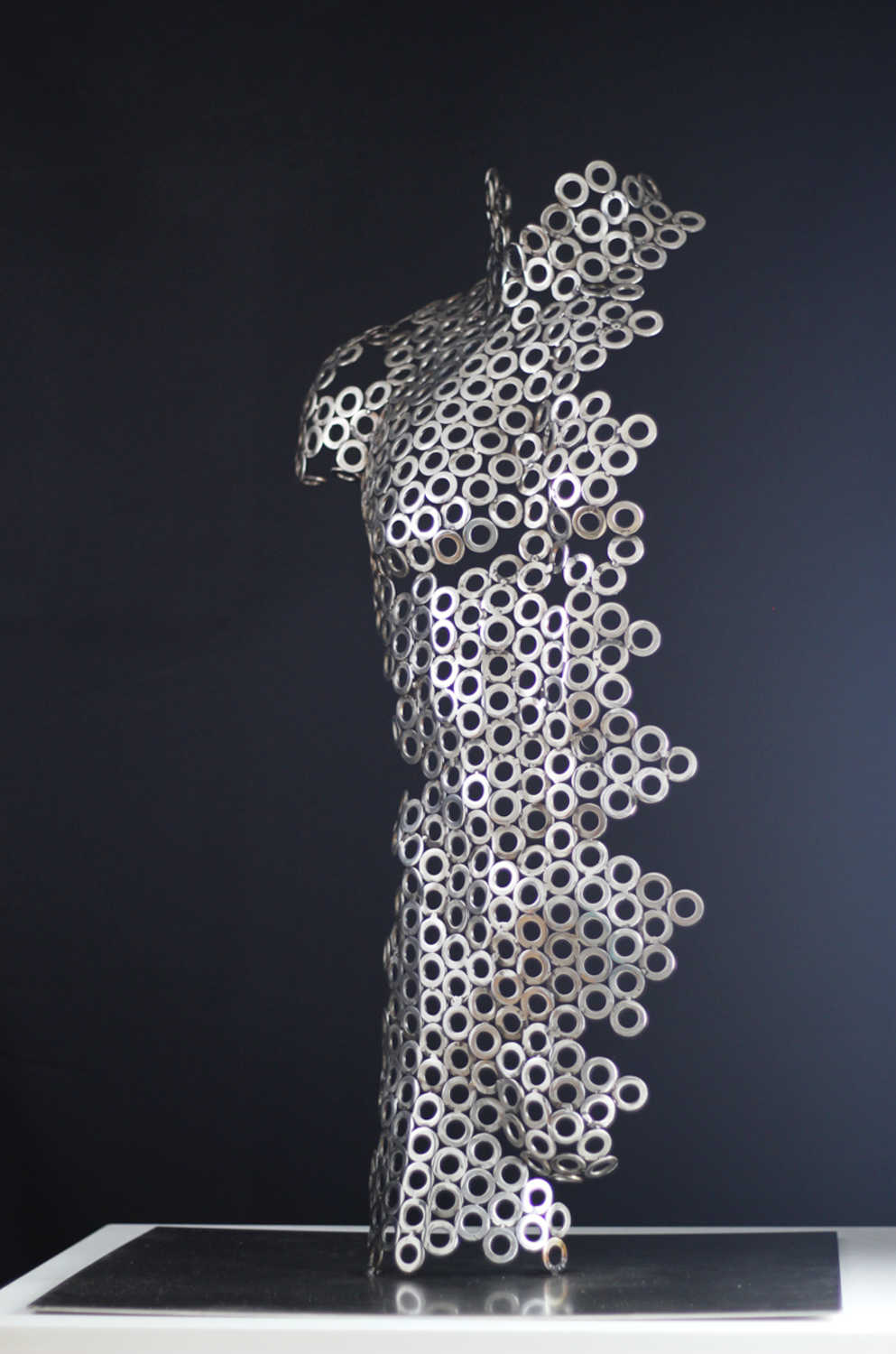 Contemporary Human Stainless Steel Sculpture By Vincent Barrau in Dubai