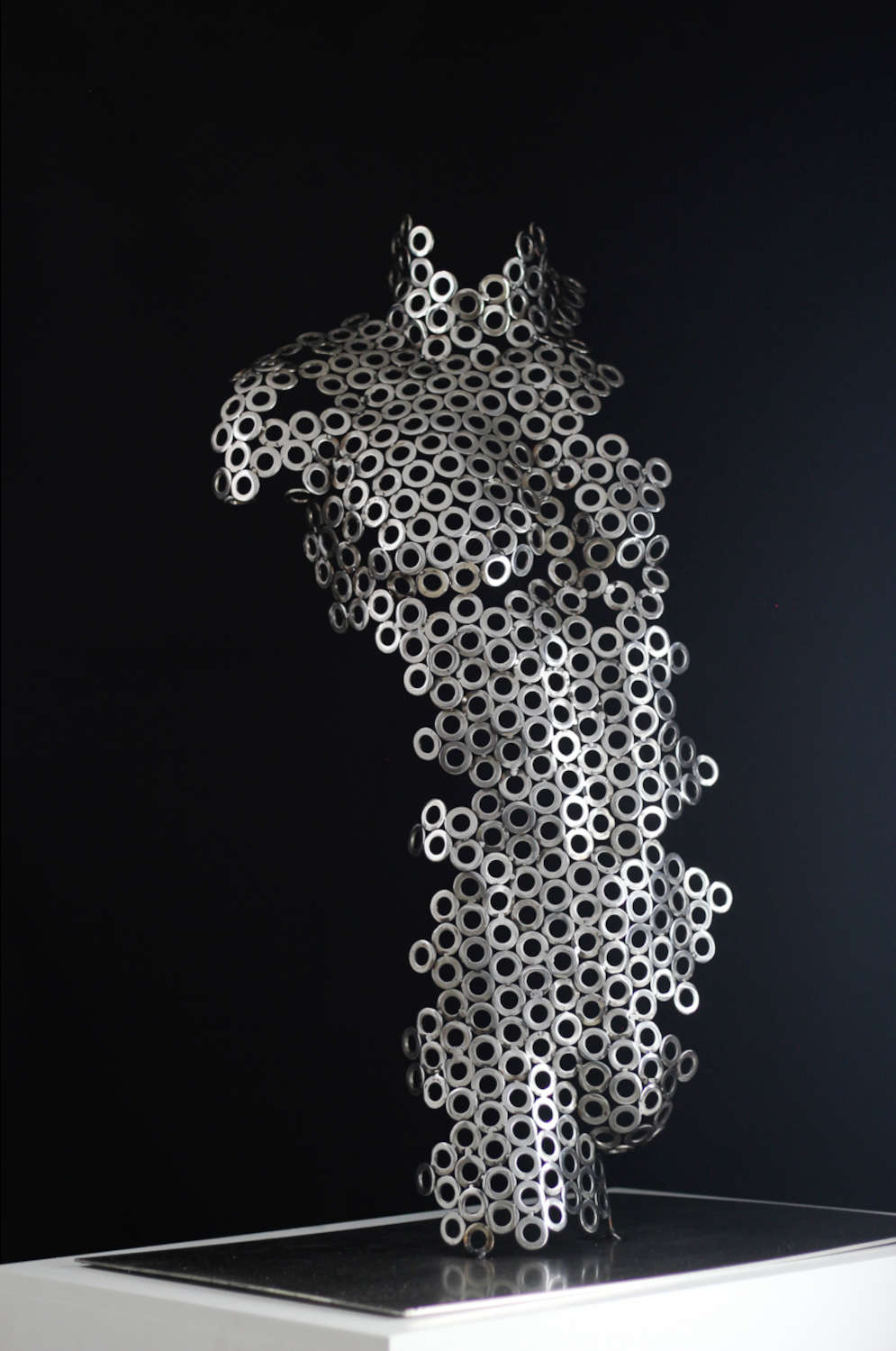 Contemporary Human Stainless Steel Sculpture By Vincent Barrau in Dubai