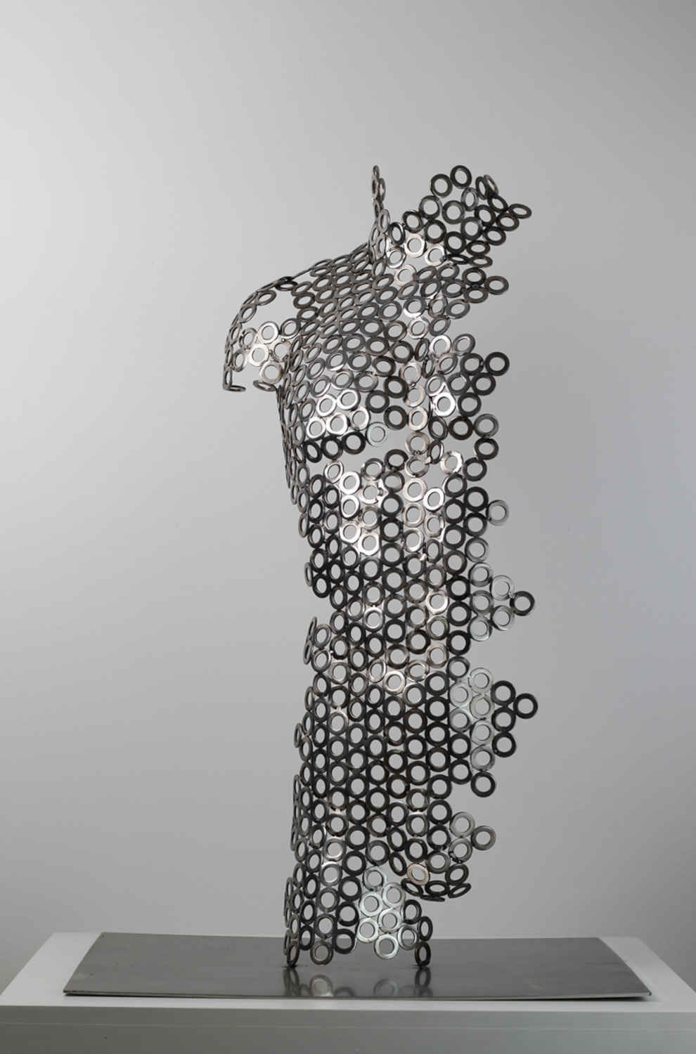 Contemporary Human Stainless Steel Sculpture By Vincent Barrau in Dubai