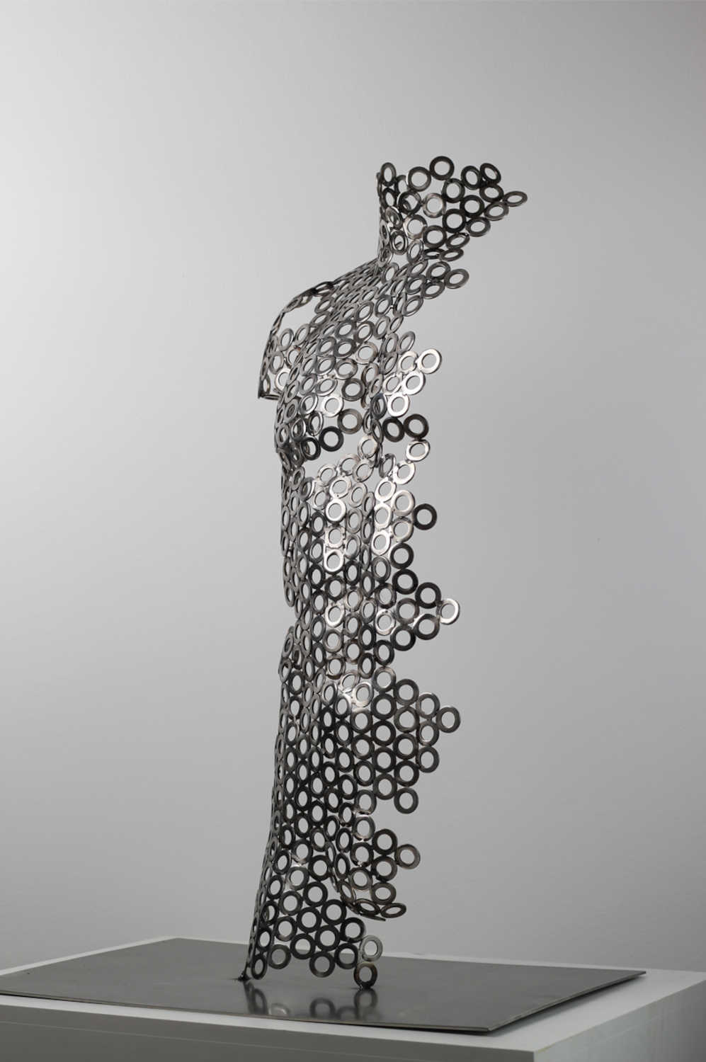 Contemporary Human Stainless Steel Sculpture By Vincent Barrau in Dubai