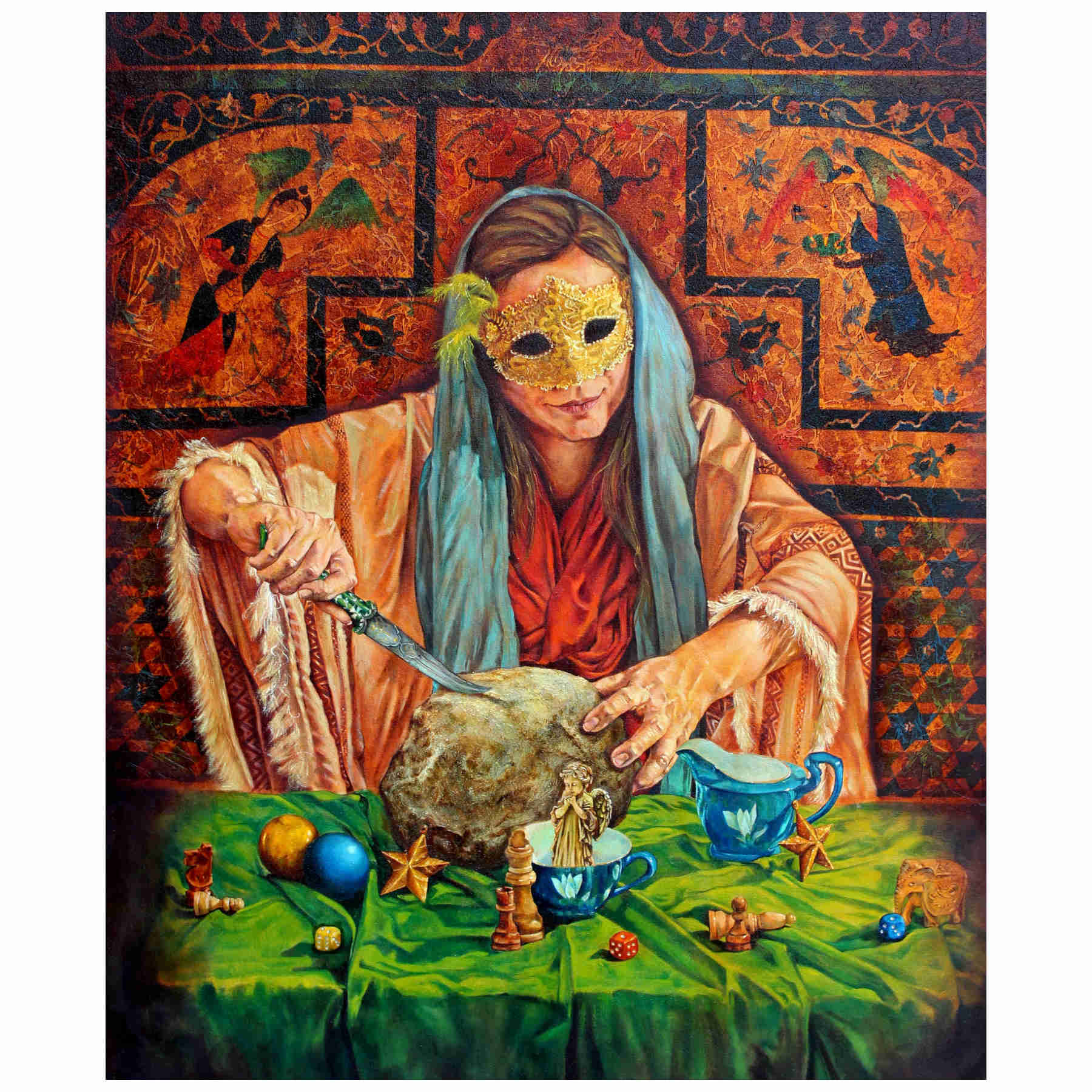 Contemporary Oil on canvas Painting By Alemeh Bagherian in Dubai