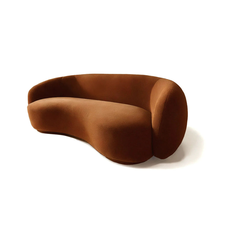 Brown Velvet Sofa, Contemporary Designer Furniture