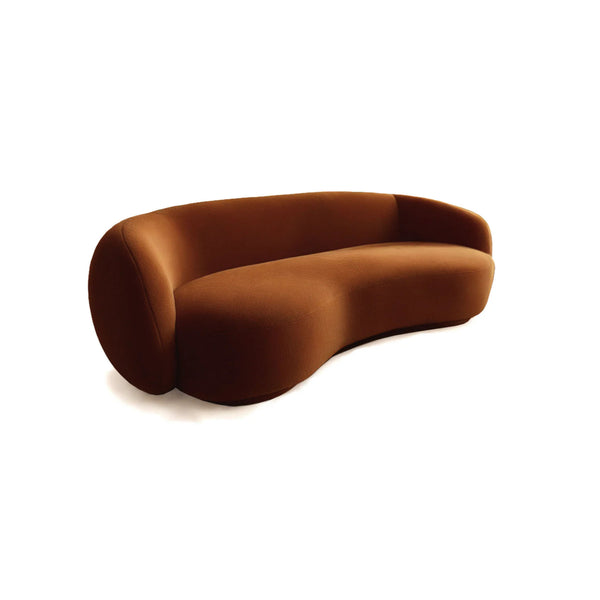 Brown Velvet Sofa, Contemporary Designer Furniture
