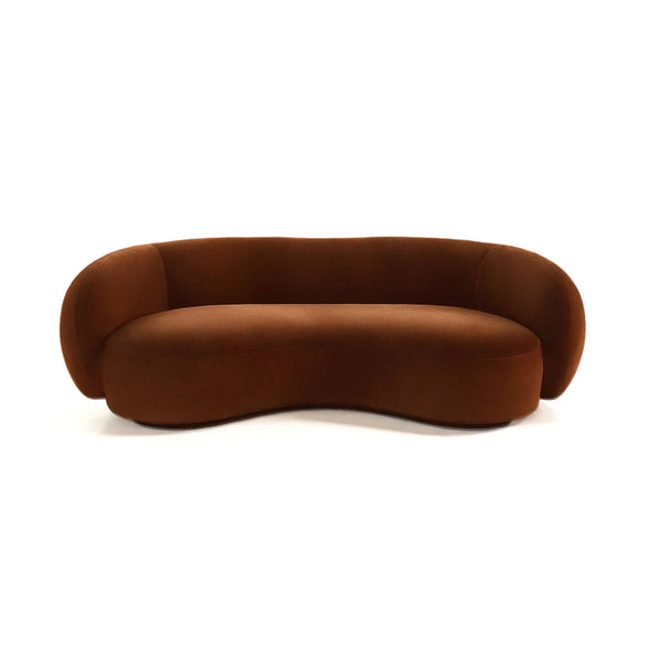 Brown Velvet Sofa, Contemporary Designer Furniture