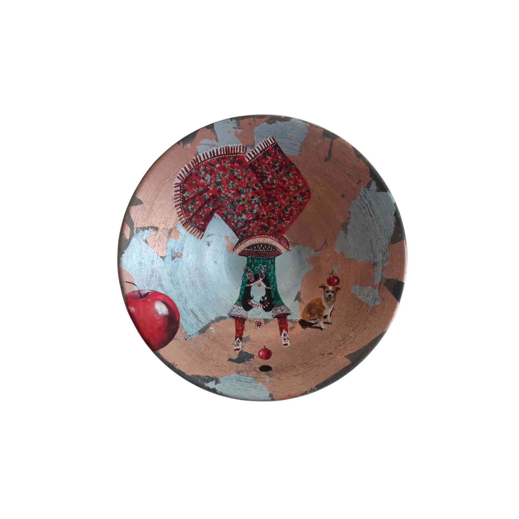 Miniature Hand Painted Ceramic Plate - Decorative Arts & Home Decor