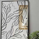 Mirage Decorative Wall Mirror, Rectangular Painted Mirrors in Metal Frame