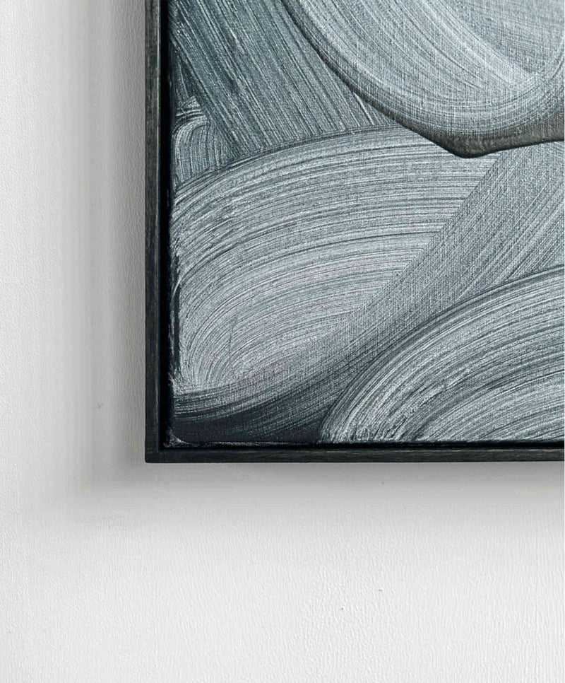 Monochromatic Abstract Painting For Interior Design By Nikolaos Schizas in Dubai
