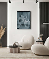 Monochromatic Abstract Painting For Interior Design By Nikolaos Schizas in Dubai