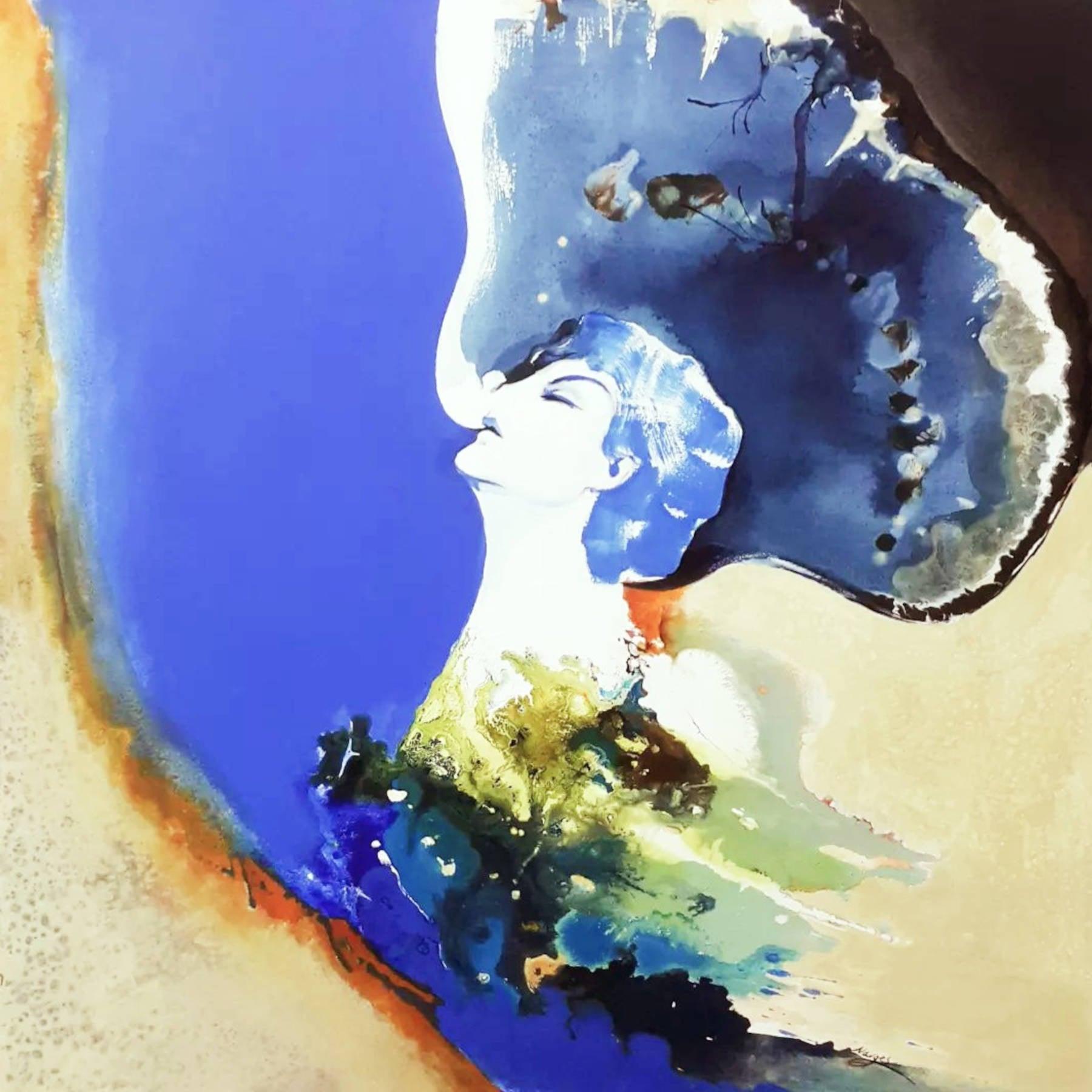 Mixed Media on Canvas Paintings By Contemporary Artist Narges Maleki in Dubai