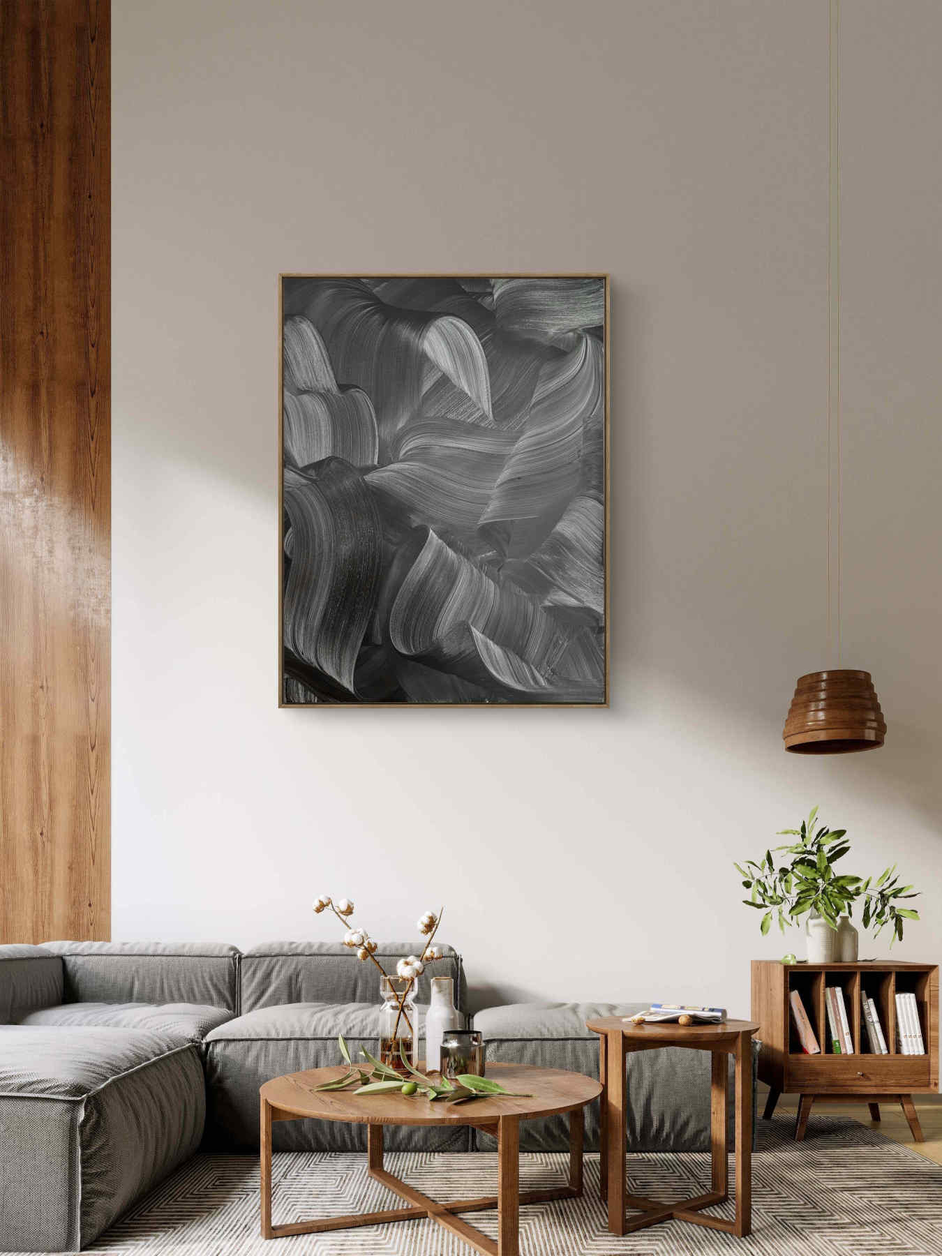 Grey Abstract Painting For Interior Design in Dubai