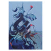 Drunk Duck Mixed Media Painting - Acrylic & Ink on Canvas Art By Narges Maleki