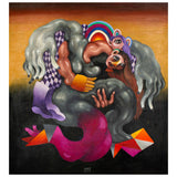 Najva Erfani Acrylic Paintings, Contemporary Folk Art Dubai