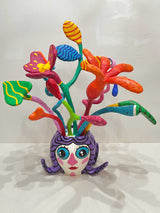 Colorful Folk Art Paper Mache Sculpture By Najva Erfani in Dubai