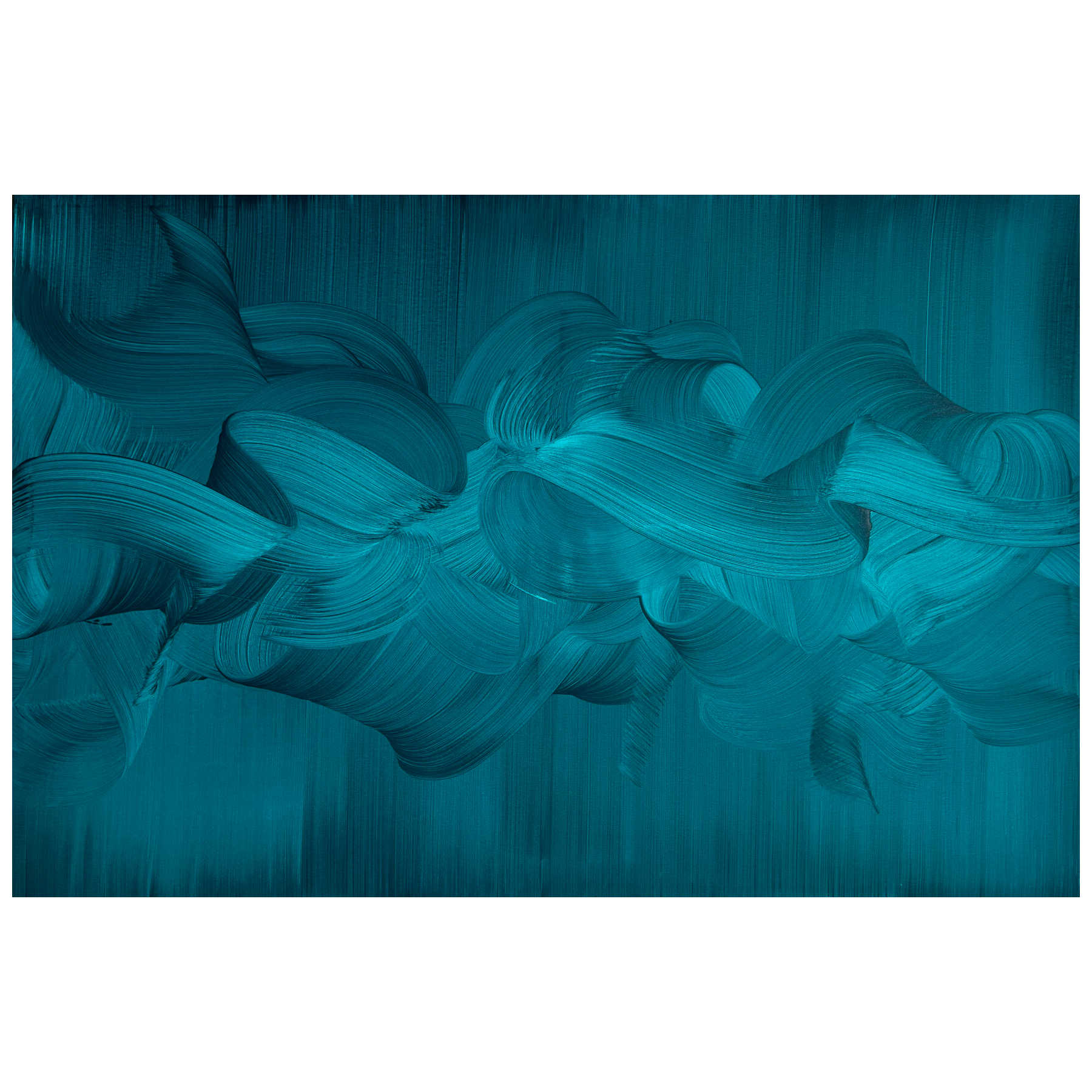 Vertical and Horizontal Blue Abstract Painting For Interior Design