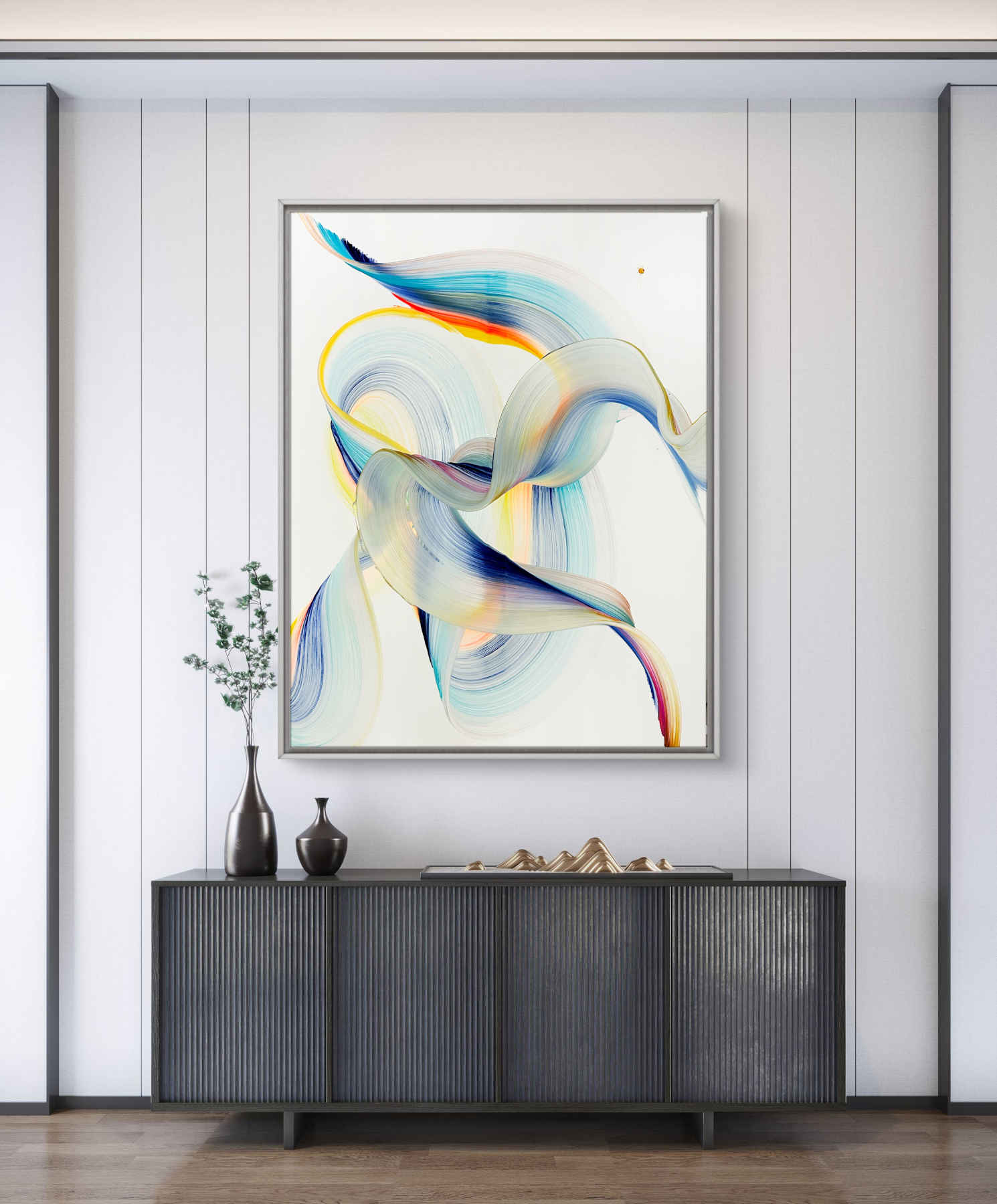 Colorful Abstract Painting By Nikolaos Schizas in Dubai