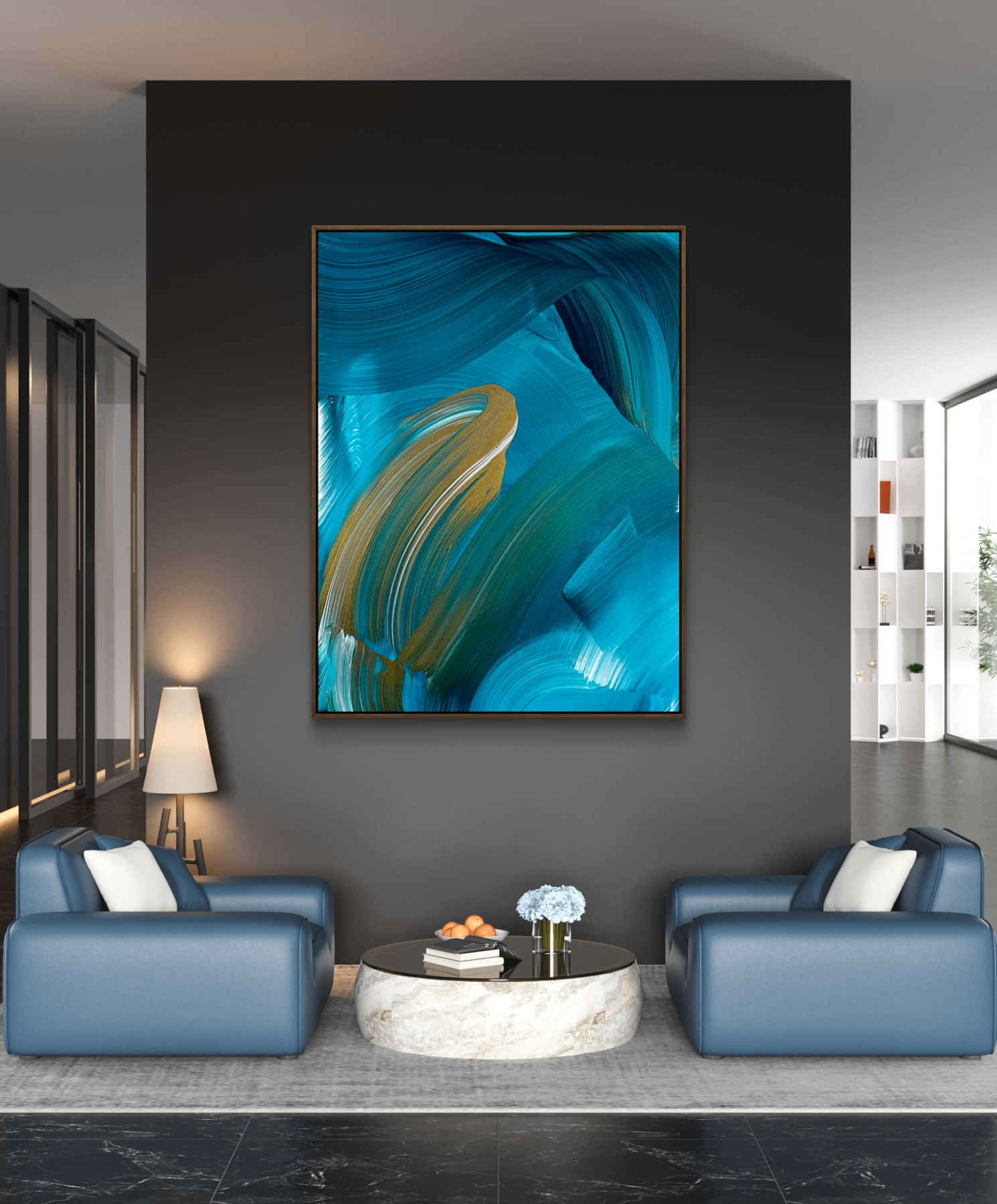 Colorful Abstract Painting By Nikolaos Schizas in Dubai