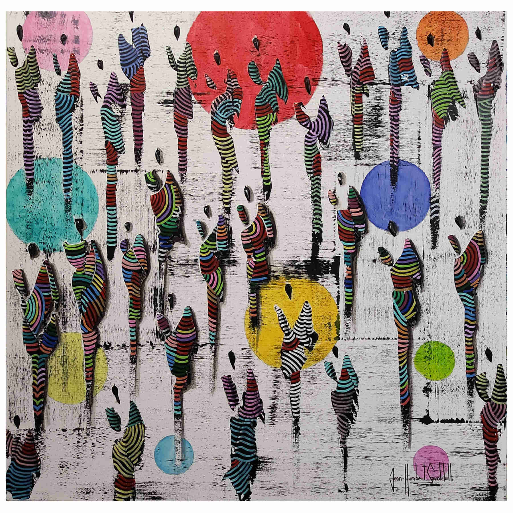 Contemporary Abstract Acrylic Painting By JH Savoldelli in Dubai