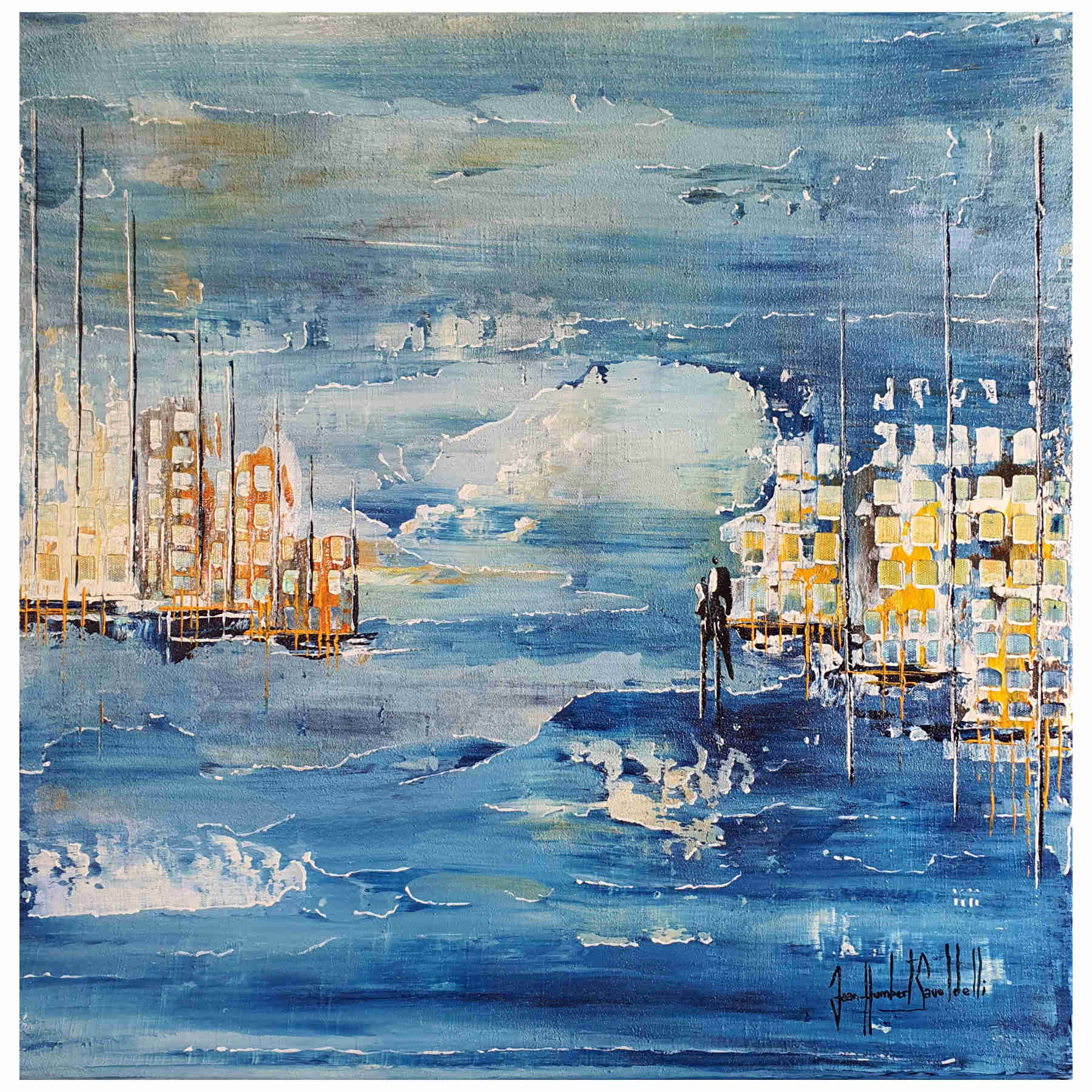 Contemporary Abstract Acrylic Painting By JH Savoldelli in Dubai