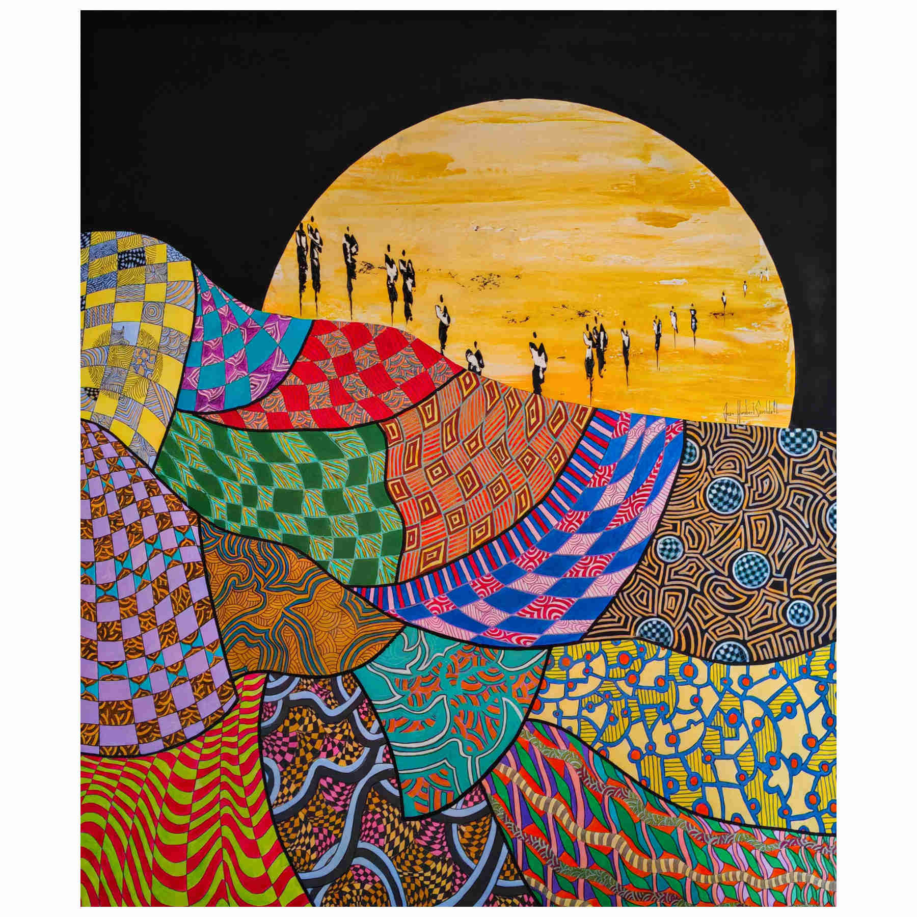Contemporary Abstract Acrylic Painting By JH Savoldelli in Dubai