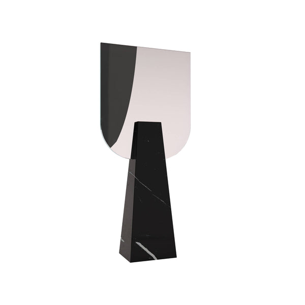 Black Marquina Marble Table Mirror - Italian Designer Furniture & Decor