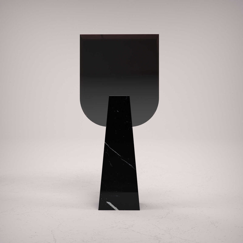 Black Marquina Marble Table Mirror - Italian Designer Furniture & Decor