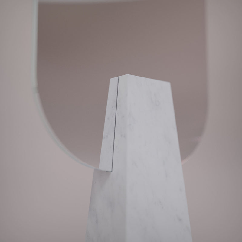 Carrara Marble Table Mirror - Italian Designer Furniture & Decor Dubai