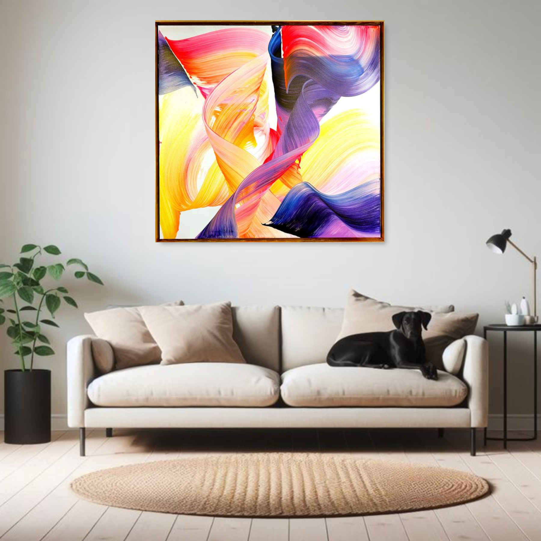 Abstract Painting For Interior Design By Nikolaos Schizas in Dubai