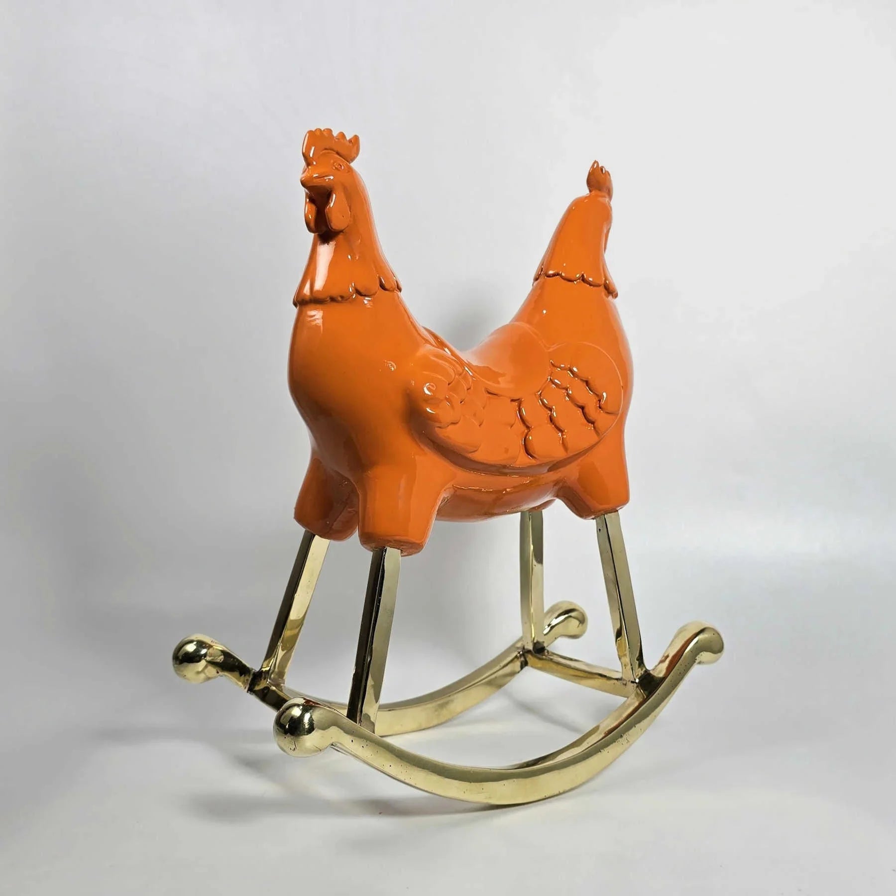 Rocking Rooster Sculpture, Collectible Art By Sara Rahanjam Dubai