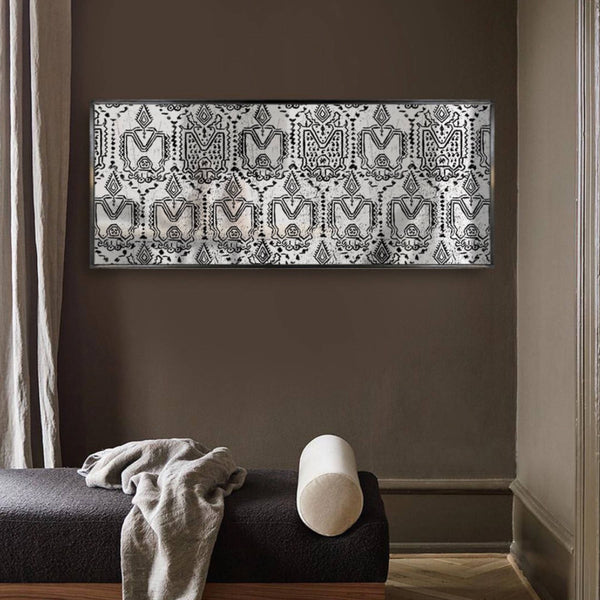 Ornate Decorative Wall Mirror - Wall Mounted Painted Mirror in Metal Frame in Dubai