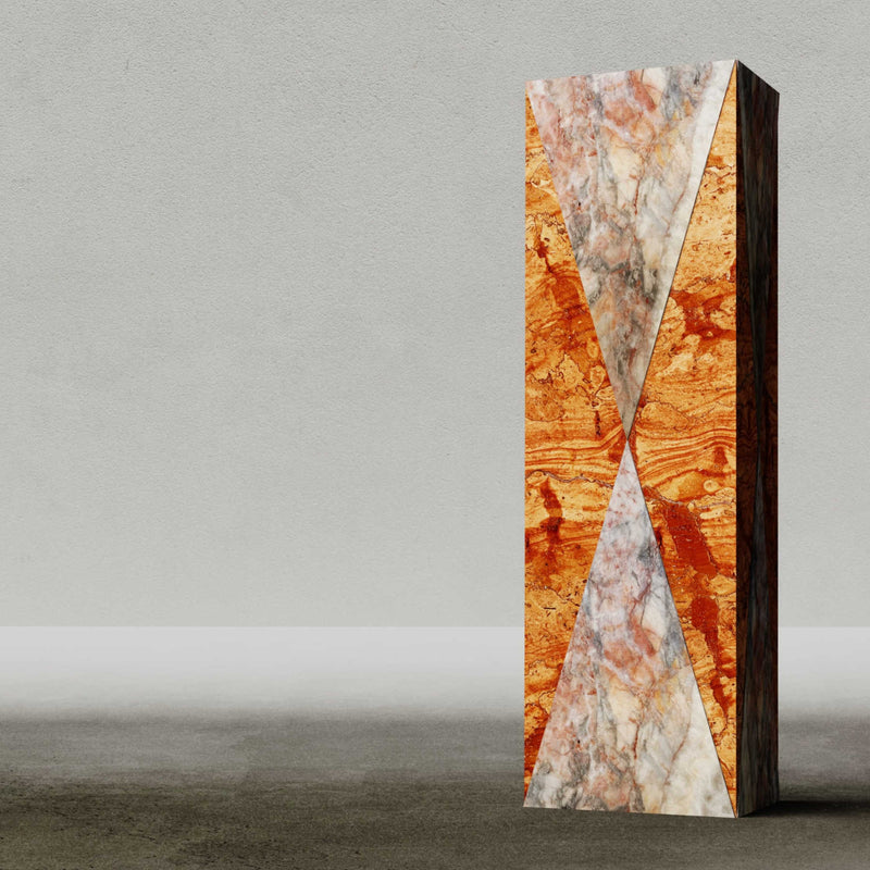 Fior di Pesco & Asiago Red Marble Vase