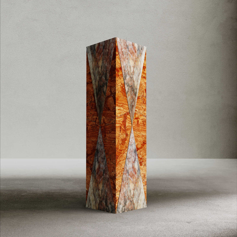 Fior di Pesco & Asiago Red Marble Vase