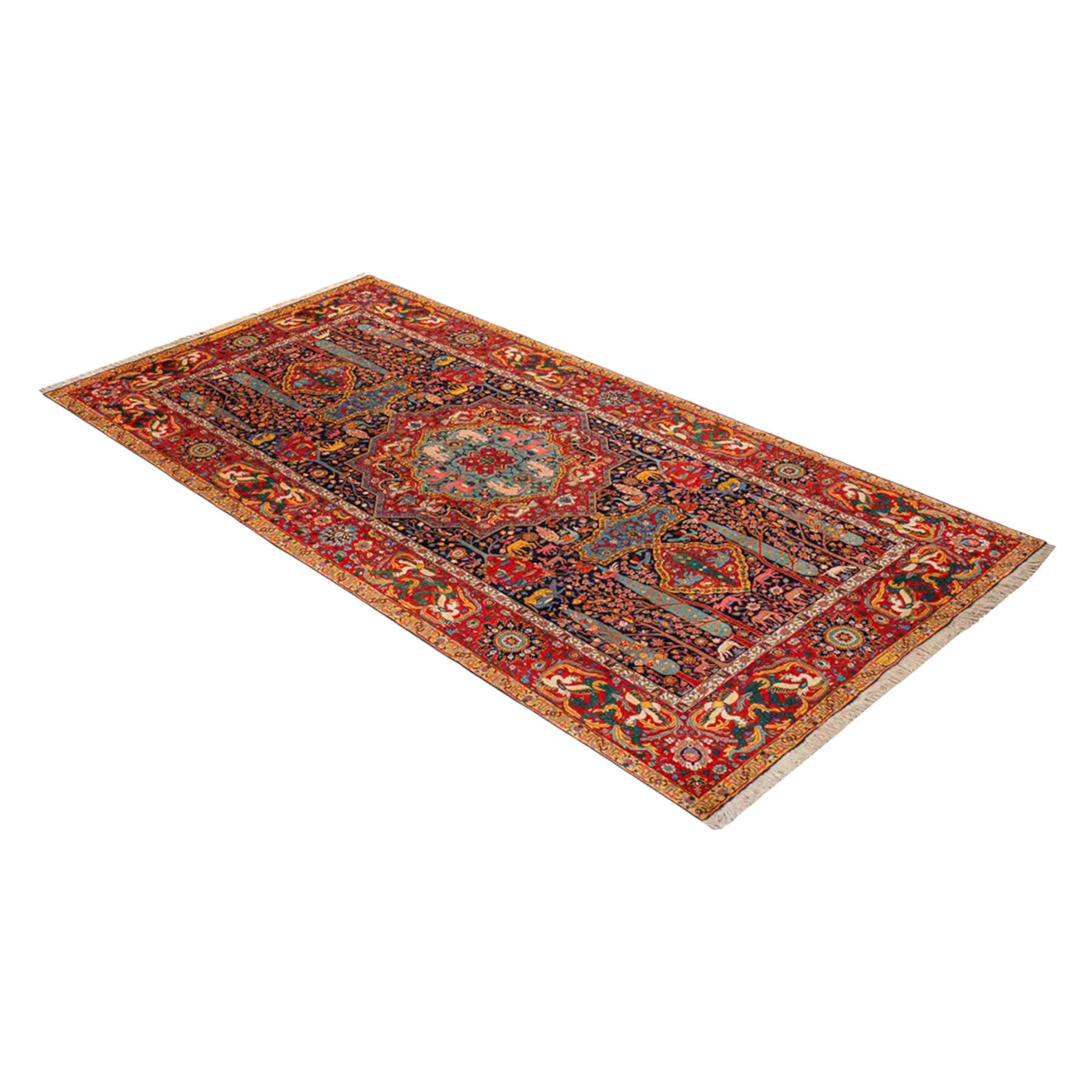 Pardis Heriz Persian Rug Wool & Cotton 210x410