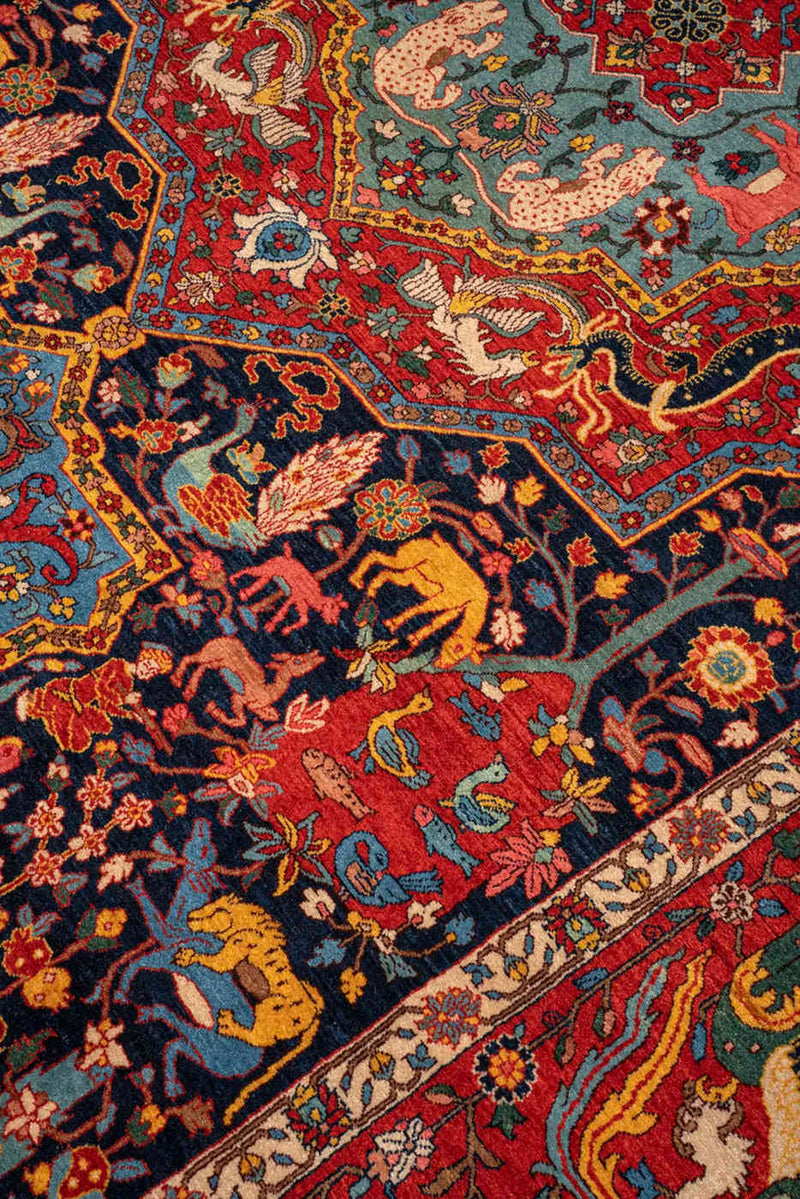 Pardis Heriz Persian Rug Wool & Cotton 210x410