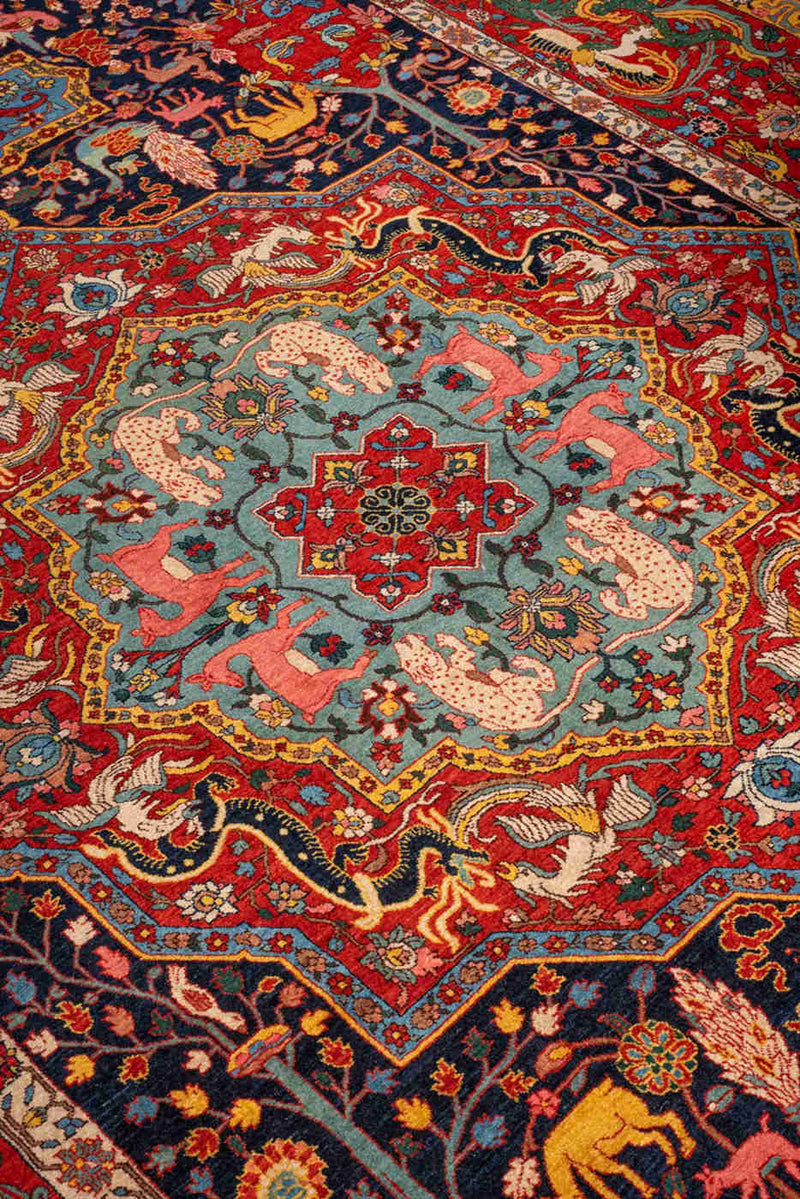 Pardis Heriz Persian Rug Wool & Cotton 210x410