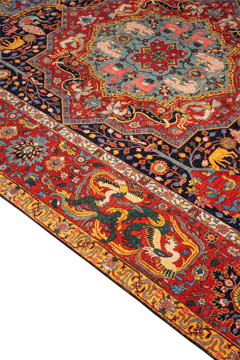 Pardis Heriz Persian Rug Wool & Cotton 210x410