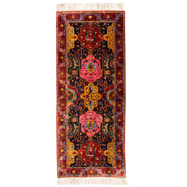 Parihan Heriz Persian Rug Silk 73x182