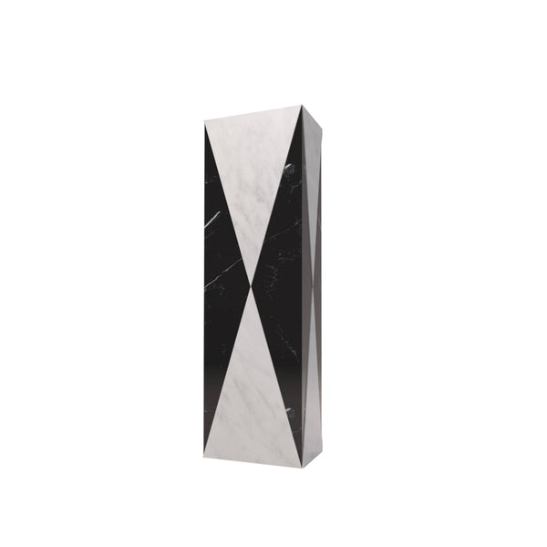 Black & White Marble Vase - Italian Designer Furniture & Decor Dubai