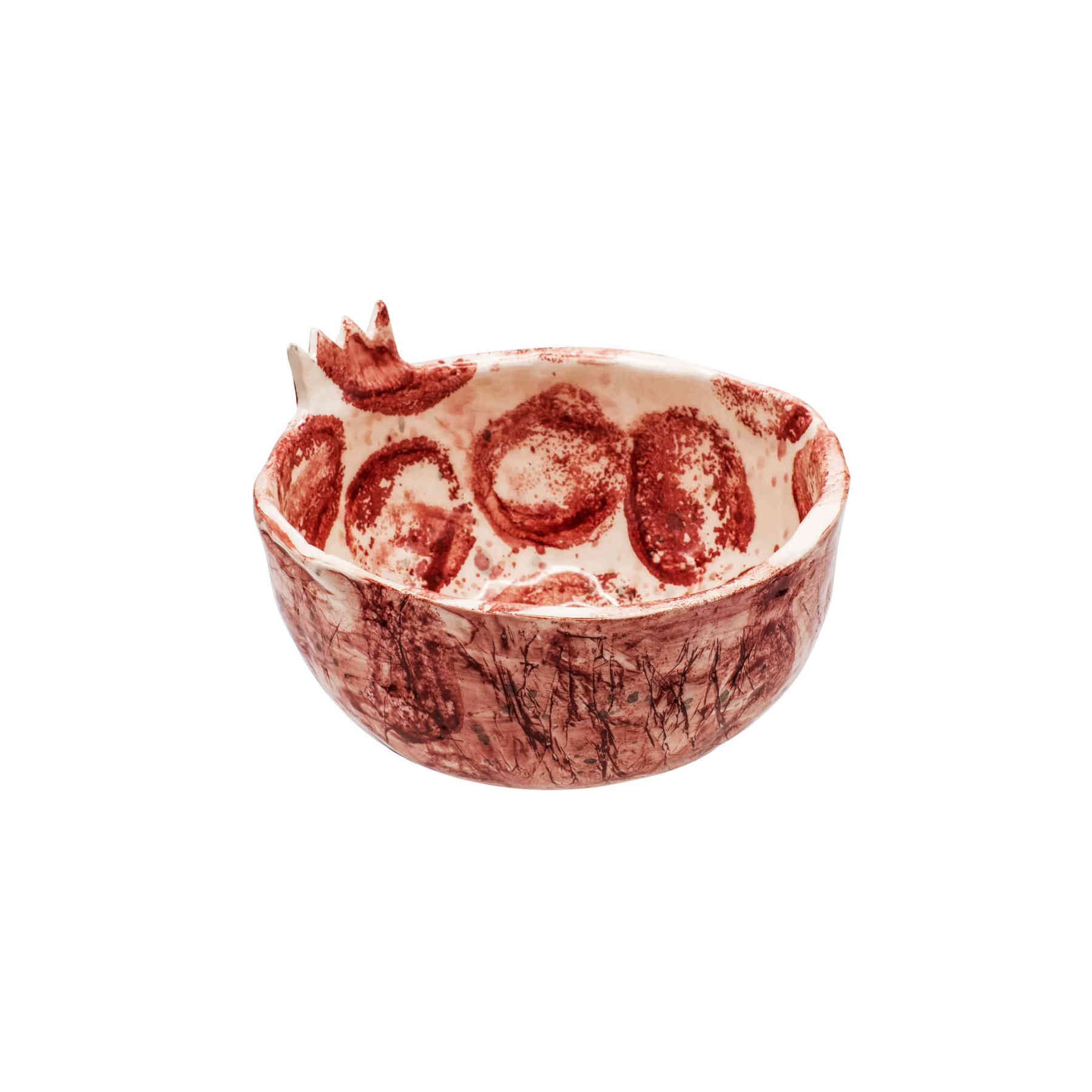 pomegranate shaped ceramic bowl