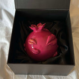 Glossy Pomegranate Sculpture, Resin Artworks By Petra Kaltenbach