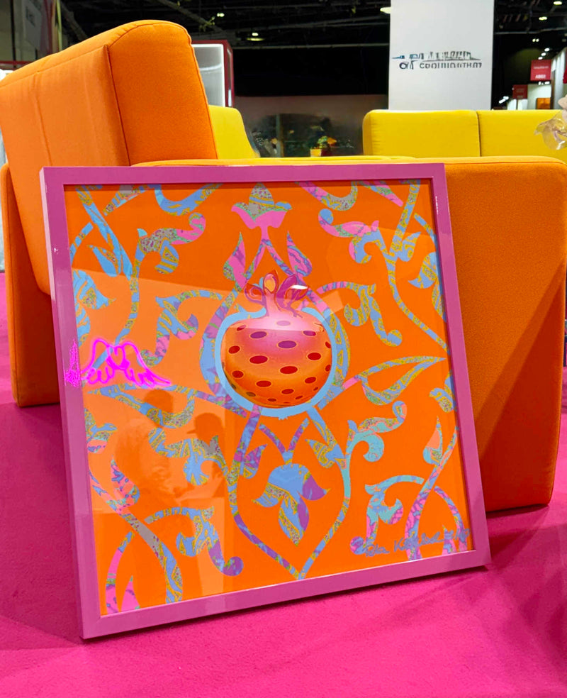 Pomegranate Forever Framed Print On Paper, Arab Pop Art Dubai
