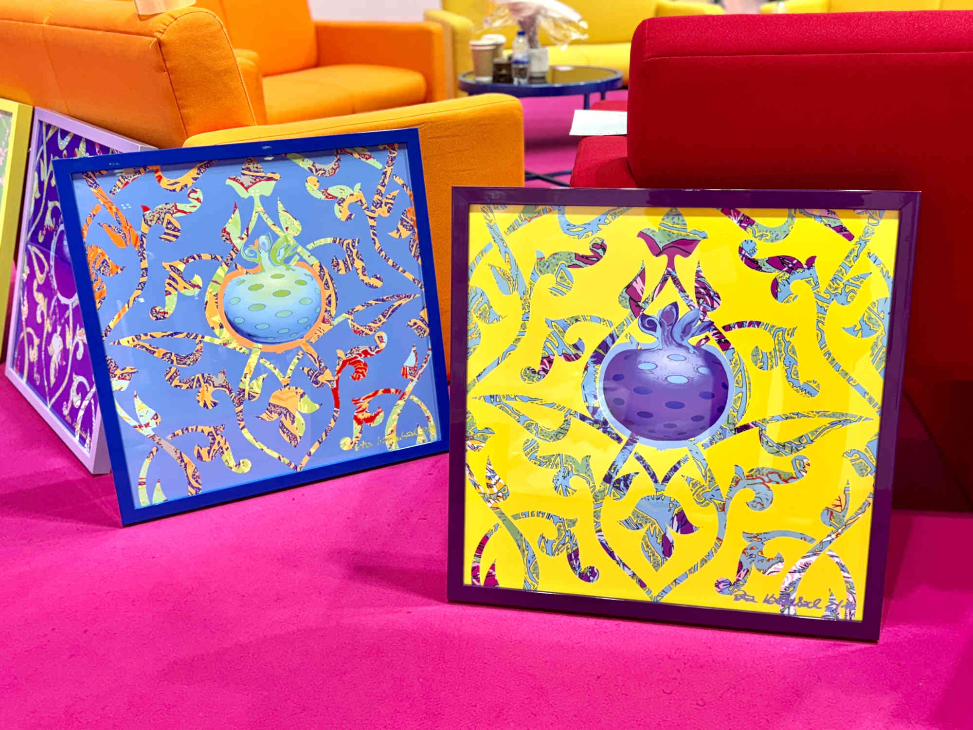 Pomegranate Forever Framed Print On Paper, Arab Pop Art Dubai