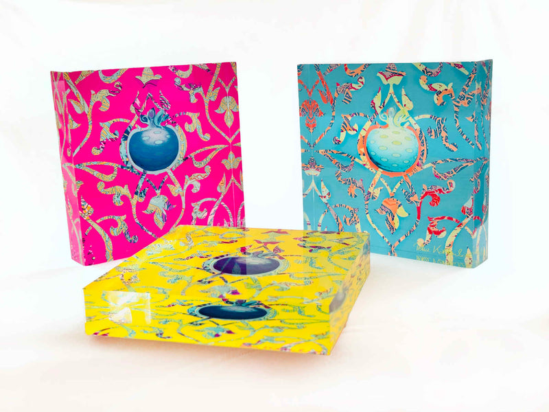 Pomegranate Acrylic Sculpture, Corporate Gifts By Petra Kaltenbach in Dubai