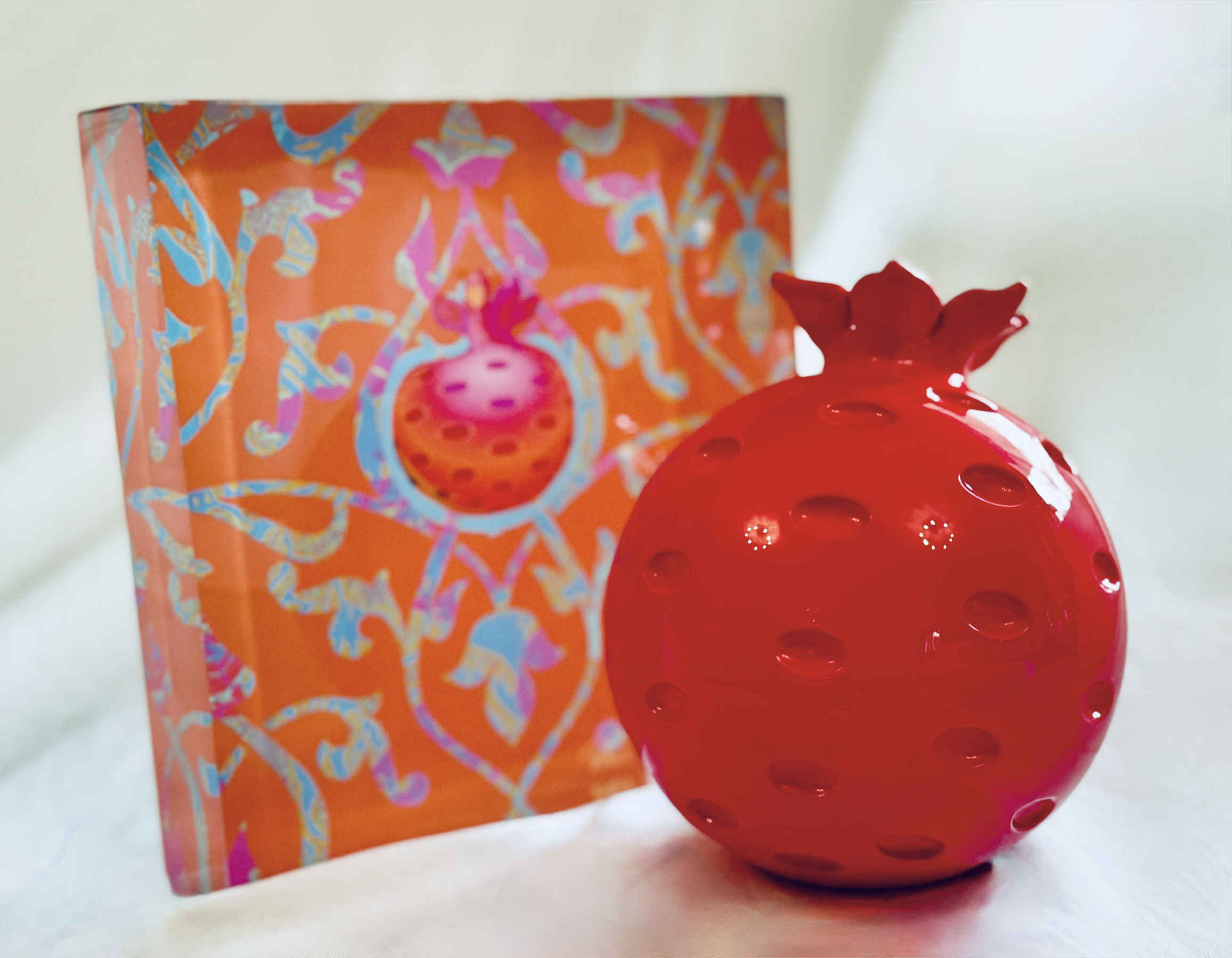 Pomegranate Acrylic Sculpture, Corporate Gifts By Petra Kaltenbach in Dubai