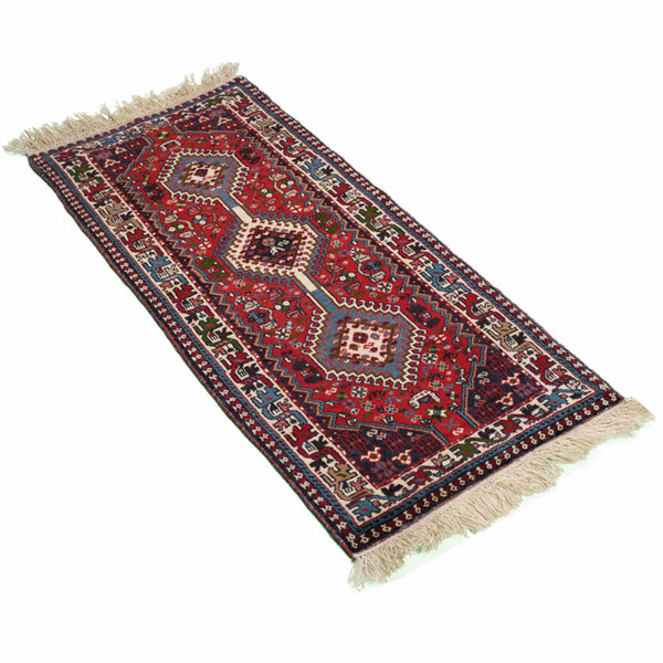 Qashqai Persian Carpet 65x145, Handmade Tribal Wool & Silk Rugs in Dubai