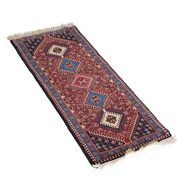 Qashqai Persian Carpet 60x145, Handmade Tribal Wool & Silk Rugs in Dubai