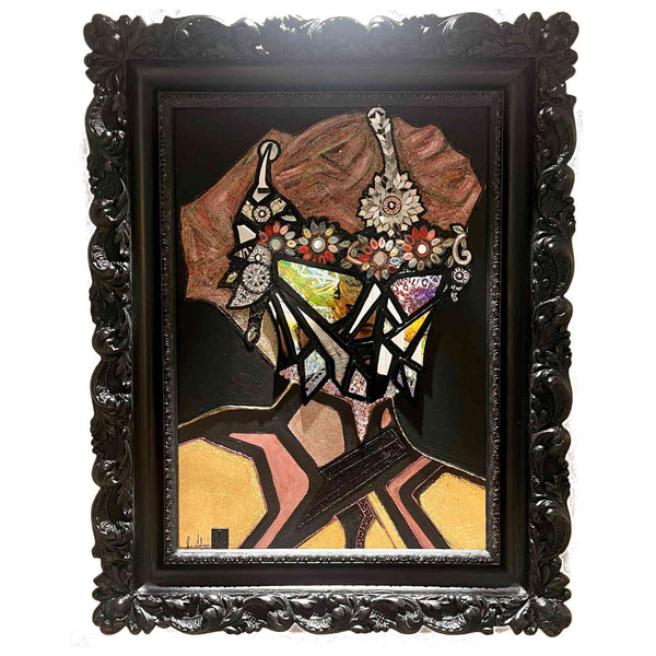 Queen Artemisia Mirror Artwork, Custom Made Mirrors and Mixed Media Wall Art in Dubai