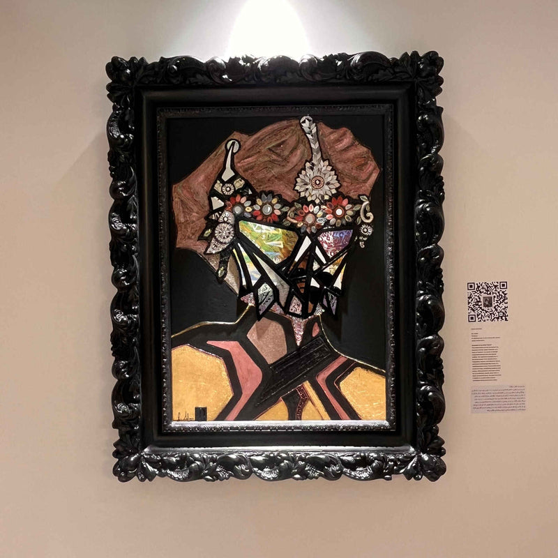 Queen Artemisia Mirror Artwork, Custom Made Mirrors and Mixed Media Wall Art in Dubai