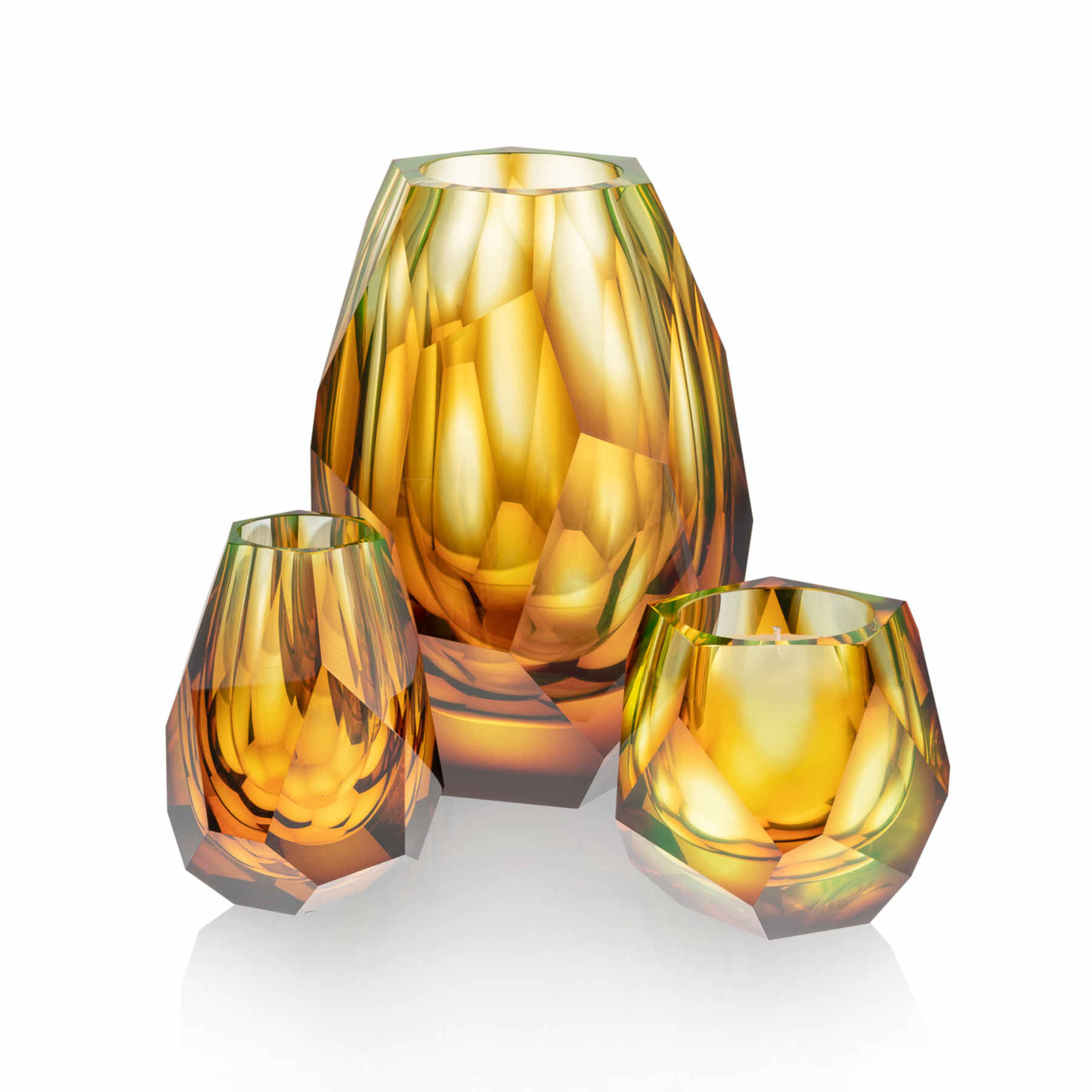 Amber Glass Sculpture, Glass Vase and Collectible Glass Art in Dubai