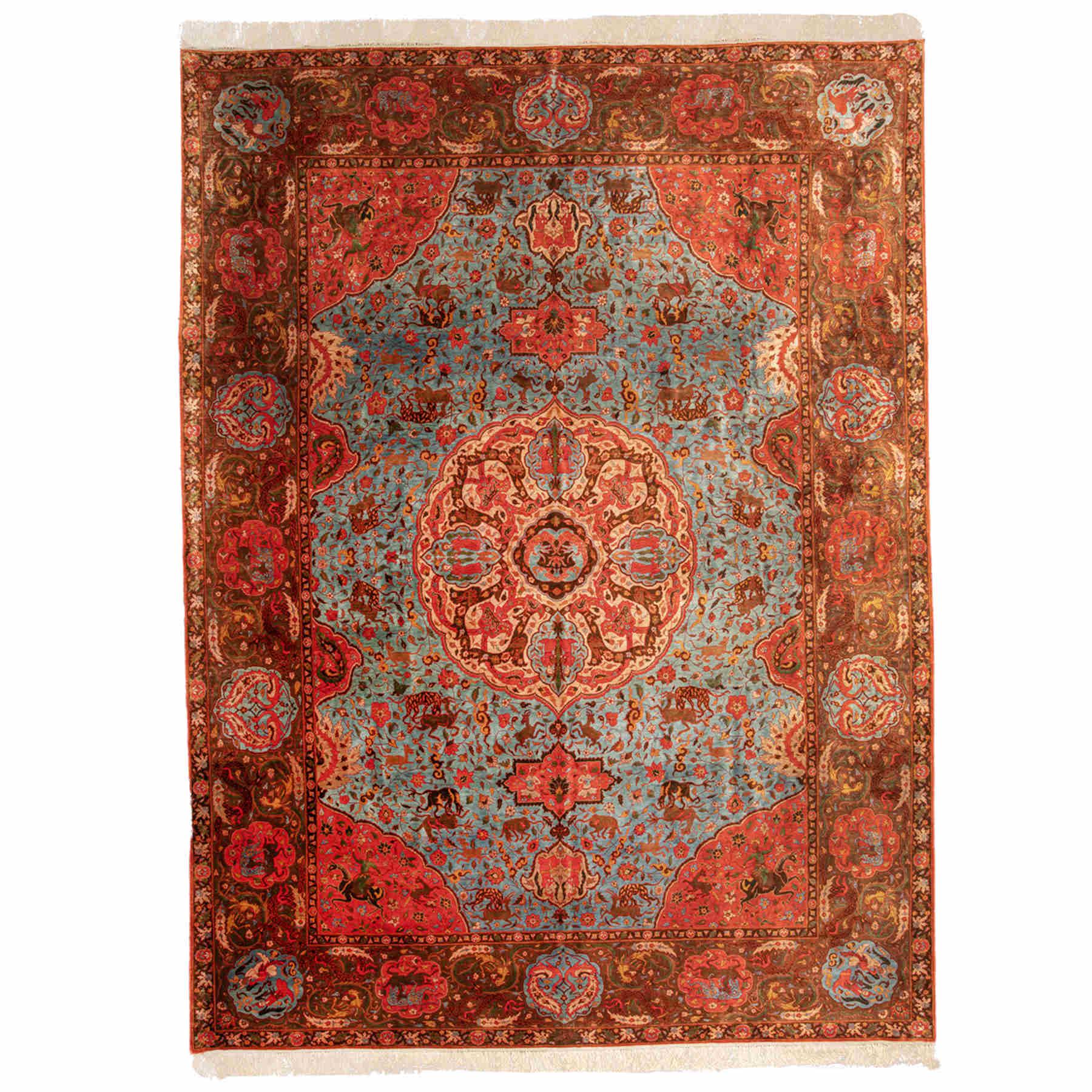 Rameshgar Heriz Persian Carpet Silk 228x304, Authentic Vintage Rugs & Kilims in Dubai