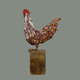 Rooster Paper Mache Sculpture By Hamed Mashmouli in Dubai
